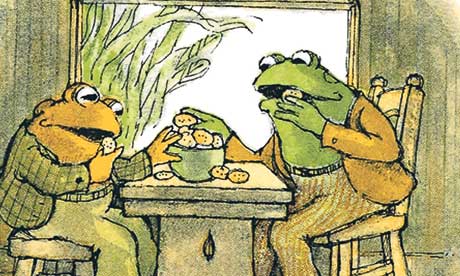 Frog and Toad eating cookies